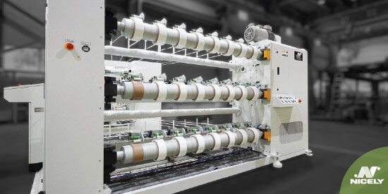 EG-9000 纏繞式分條機 –黏性OPP、PET膠帶軟性包裝材應用