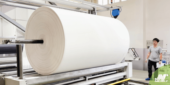 Enhancing  Nonwoven Fabric Slitting Machine : EG-2001GA - Retrofitting Success for Leading Manufacturer