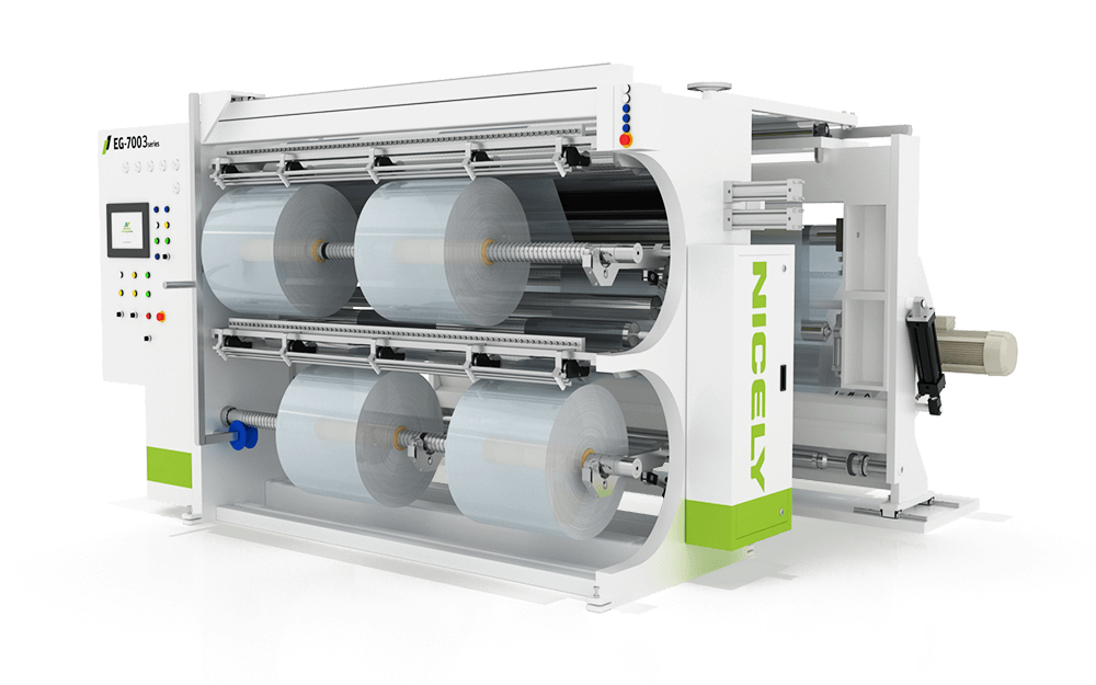 Duplex Center Label and Film Slitter Rewinder (D Type)